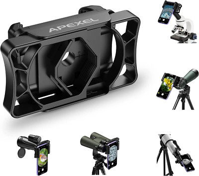 APEXEL Universal Spektiv Handy Adapter,Kompatibel Mit Fernglas Binokulares Monok