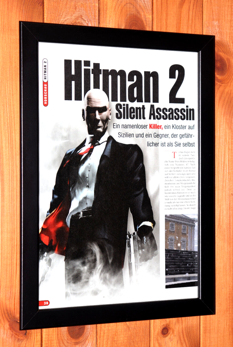 Hitman 2 Silent Assassin Xbox PS2 GameCube Vintage Promo Small