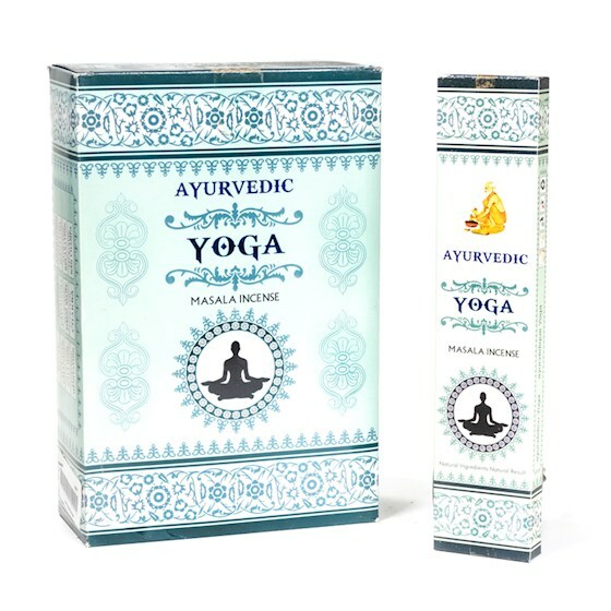 Incenso Masala Ayurvedico YOGA 12 scatole da 15 bastoncini 180 gr Meditazione