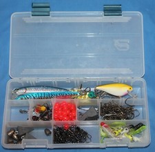 Lot Of Fishing Lures, Hooks, Weights Etc.