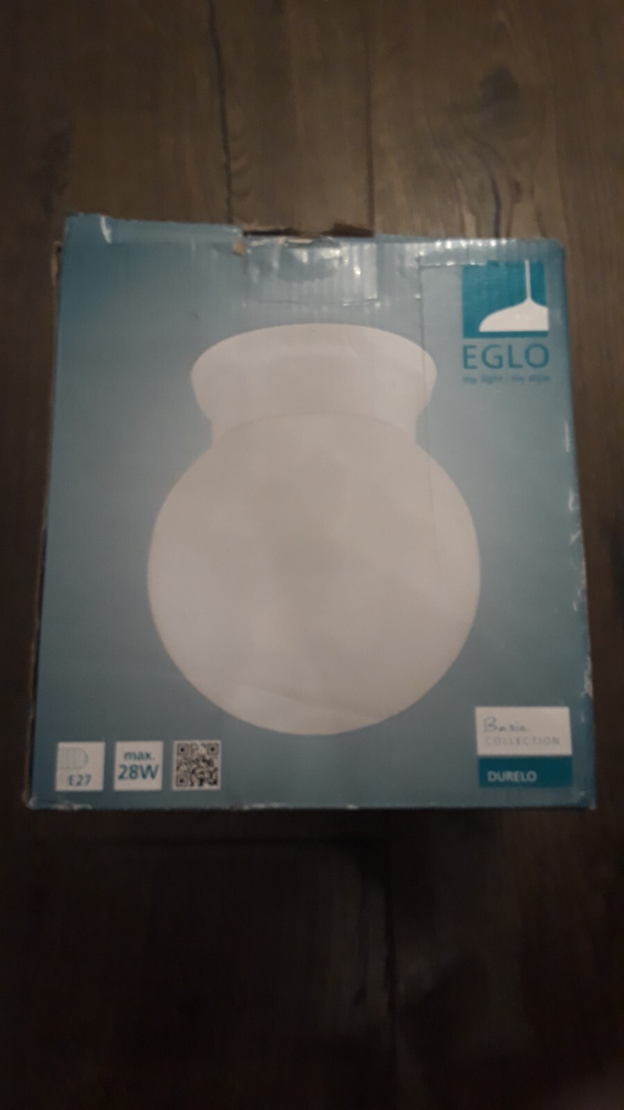 Eglo Ceiling Light Durelo, Single-Bulb Modern Ceiling Lamp | Living Room Light Made of Plastic and Glass, White Kitchen Lamp, Hallway ceiling light with E27 Socket - Image 2