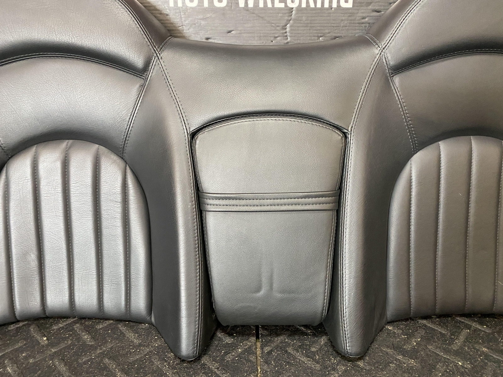 2004 MASERATI COUPE GT REAR SEAT BACKING UPPER CUSHION BLACK LEATHER