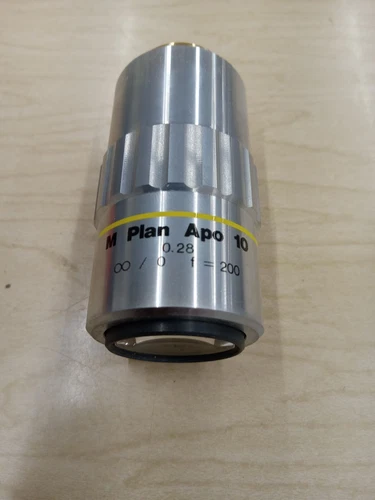Mitutoyo M Plan APO 10x / 0.28  ∞/0  f=200 Microscope Objecticve Lens 378-803-3
