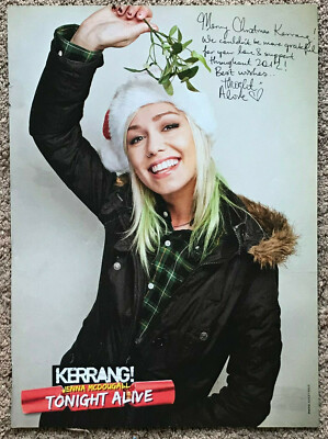 JENNA McDOUGALL - 2012 full page UK magazine poster TONIGHT ALIVE
