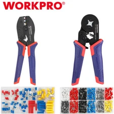 WORKPRO 100PC/800PC Ferrule Crimping Tool Kit Crimping Plier Terminal Connectors