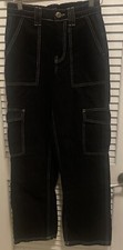 BDG Jeans Women  s 25 Black Cargo Relaxed Skate