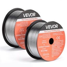 VEVOR Flux Core MIG Welding Wire E71T-11 0.035" 1LBS Gasless Mild Steel MIG Wire