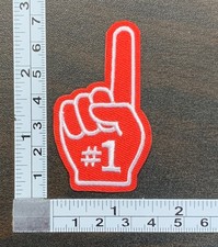  1 Sports Fan Embroidered Iron On Patch