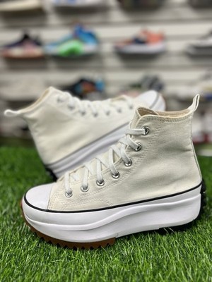 Converse Run Star Hike Hi Unisex Platform Sneaker White 6M 7.5W