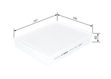 BOSCH Innenraumfilter 1 987 435 003 Partikelfilter für BMW ALPINA F34 F31 F30 B3