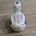 Porcelain Duck Figurine Hand-Painted Blue Red & Gold Accents Decor — photo 4