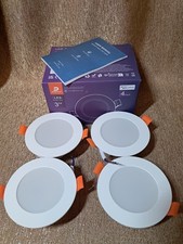 4x DUSKTEC LED Einbaustrahler Alexa Smart RGB+CCT 7W Einbauspots Deckenleuchten
