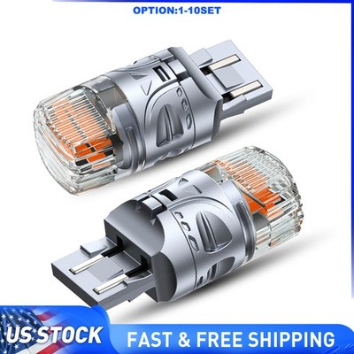 AUTOONE 7443 Amber Yellow LED Turn Signal Parking Light Bulbs Error Free 2-20X