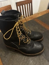Red Wing 2210 Steel Toe Black Lineman Pole Climber Boots Men's 11.5 D