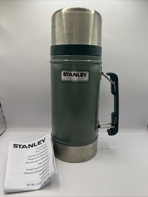 Stanley Classic 24oz Vacuum Food Jar Thermos Camping Cookware Green New New!