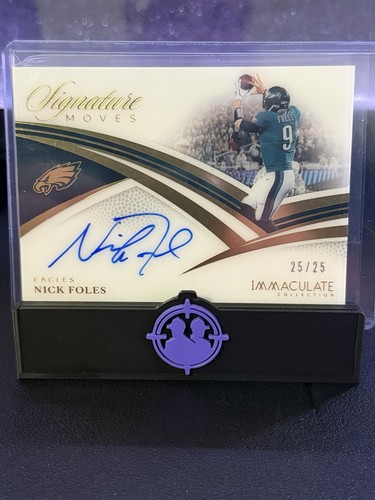 Panini Immaculate Collection 2025 Nick Foles Signature Moves Auto SM-NFS 25/25