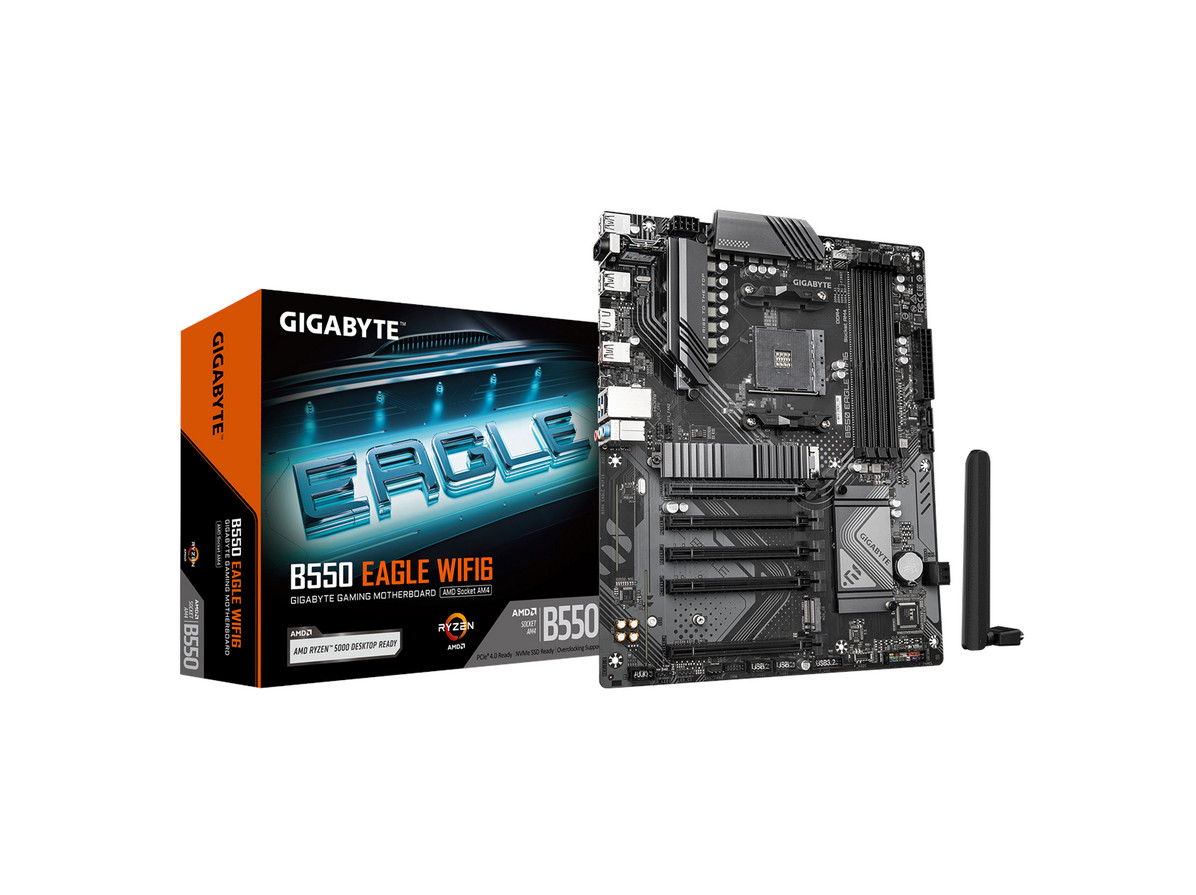 GIGABYTE B550 EAGLE WIFI6 Mainboard - AMD B550 - AMD AM4 - DDR4 RAM - ATX - Bild 2