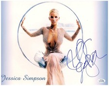 Jessica Simpson Signed Autographed 11x14 Photo Sexy Hot Cleavage Pop Star ACOA
