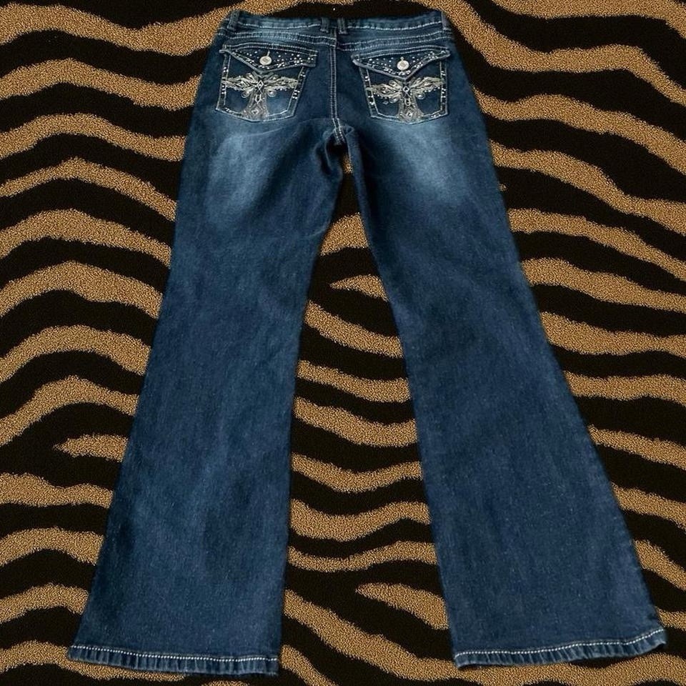 Vintage Elite Low-Rise Flare Jeans – Size 11 / Labeled 30” Waist ‎