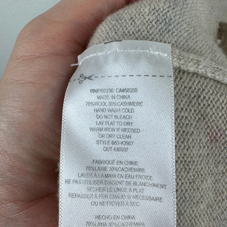 Suéter Joie Robbie Volantes Cuello Alto Cachemira M Floral Femenino Romántico Foto 4 de 4