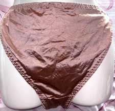 Vtg Second Skin Sz XL Beige String BIKINI Panties Sissy Wet