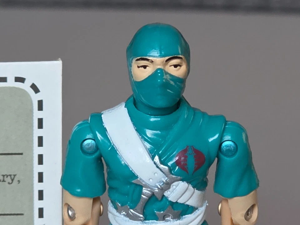 De colección GI Joe Cobra Ninja Viper Mail Away versión sin espada con tarjeta de archivo 1991 Foto 3 de 4