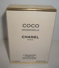 COCO Mademoiselle 3 EDT Recharges Refills Twist  Spray 3 x.07 oz New Sealed