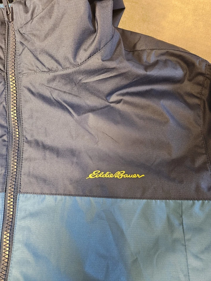 Chaqueta Eddie Bauer Kids XL 16 3 en 1 Impermeable Shell Polar Nueva con Etiquetas Azul Foto 4 de 4