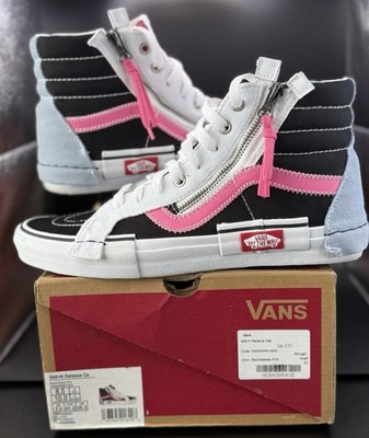 VANS RARE Sk8-Hi Reissue CAP Black Azalea Pink Men's Size 8.5