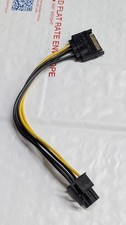 LOT OF 20 15pin SATA Power to 6pin PCIe PCI-e PCI Express Adapter Cable