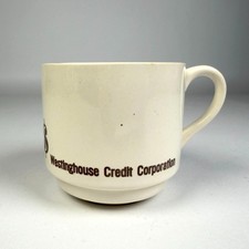 Vintage Westinghouse Credit Corp Ceramic Coffee Tea Mug Advertising Made in USA