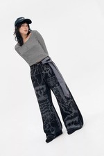 Minga London Paranoia Black Washed Graphic Jeans - Size 26