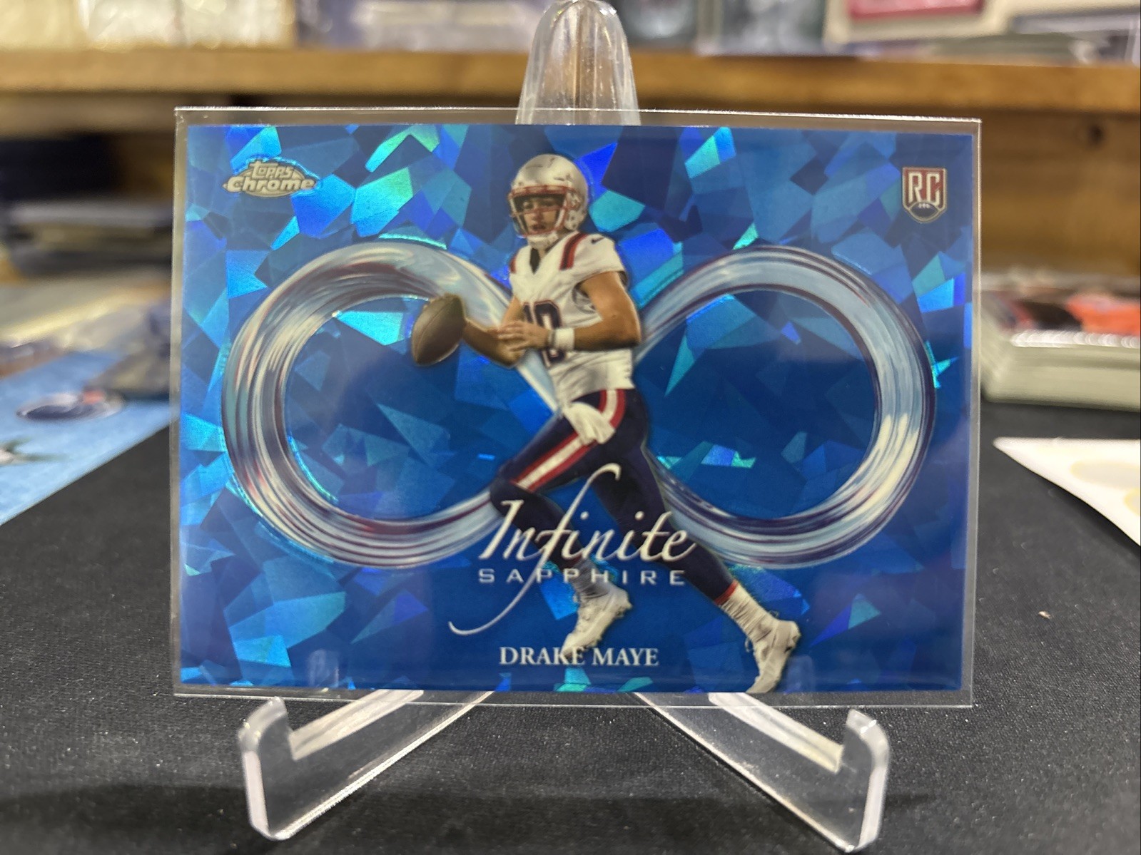 2024 Topps Chrome Sapphire  Football Drake Maye Infinite