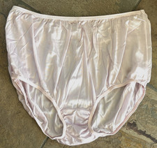 TERI Lingerie 10/3XL PINK SATIN All Nylon Silky Full Brief Panties Style 331