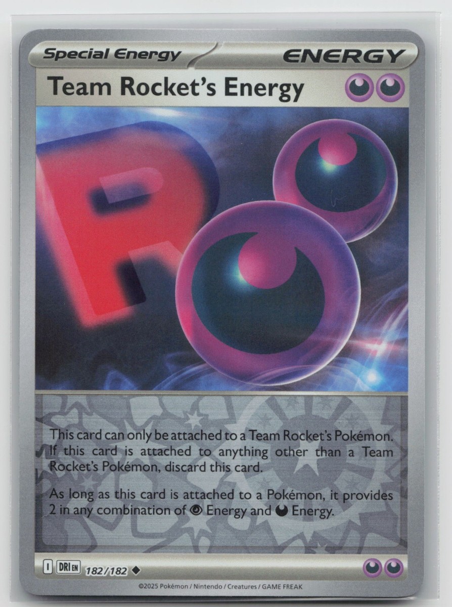 2024 ポケモンカード チームロケット AB-RARE Team Rocket's Energy Reverse Holo Uncommon SV10: Destined Rivals