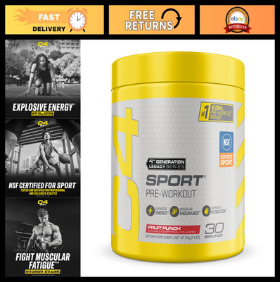 Pre Workout Powder Fruit Punch - NSF Certified, 30 Servings, Energy Boost, Fitne