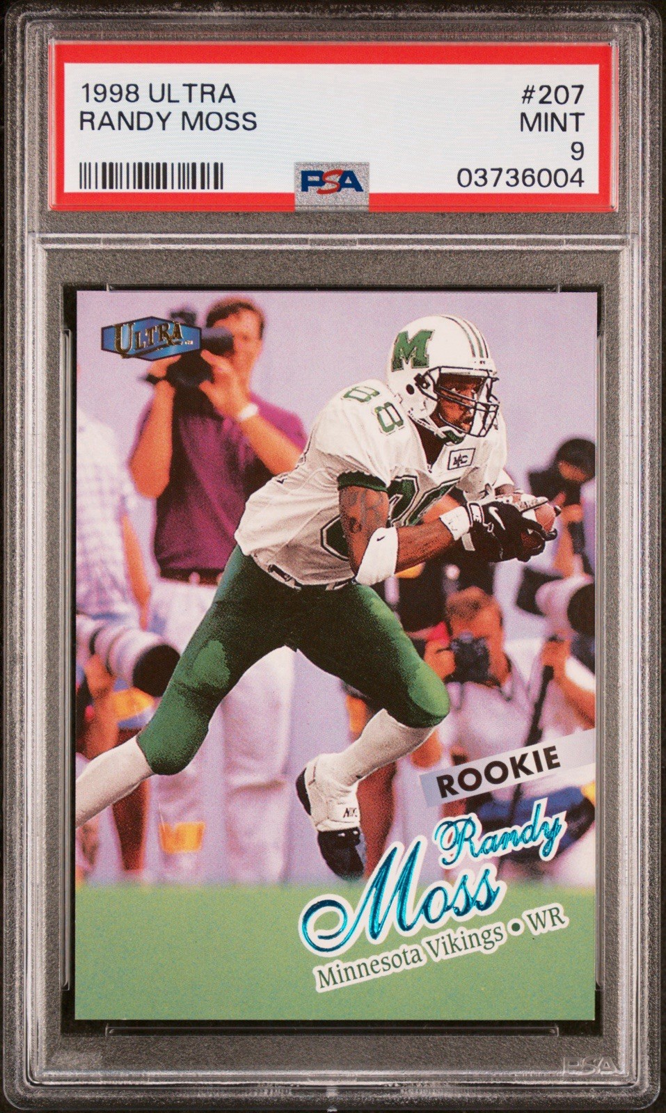 1998 Ultra #207 Randy Moss RC PSA 9 MINT