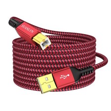 Printer Cable 20 FT, USB A to B 2.0 Printer Cable HighSpeed Nylon Braided USB...