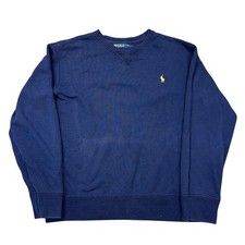Polo Ralph Lauren Sweatshirt Regular Crew Neck Jumper Blue Mens Large
