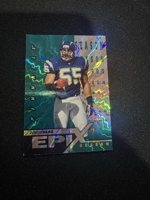 1997 Pinnacle Certified #E23 Junior Seau Epix Season Emerald Rare SP Chargers