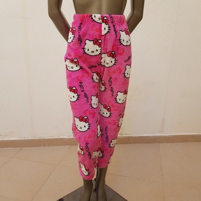 Süßer Hello Kitty Fleece Hose, XS-S (Asian M), pink / rot, weiß, schwarz, gelb