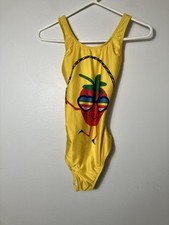 hanna andersson one piece swimsuit Girls 14 Yellow Cross Back Beach Summer