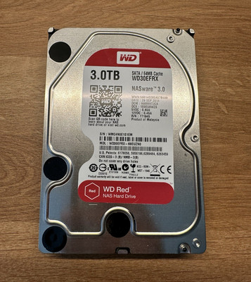 Western Digital WD Red 3TB 3,5 Zoll SATA HDD 5400 U/min 64MB NASware 3.0