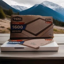 Super Tech 1600 Air Filter 30K Miles Compare To Fram CA7421 for Select GMtrucka4