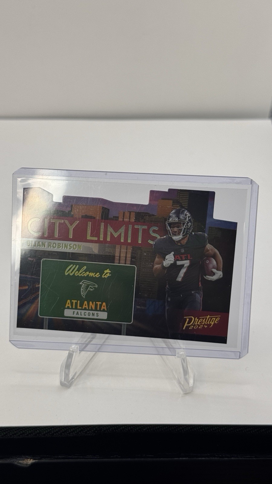 2024 Panini Prestige City Limits #9 Bijan Robinson Case Hit SSP