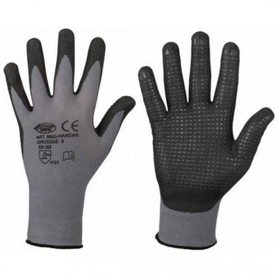Stronghand Handschuh genoppt Handan 0613, Gr. 7 grau