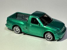 Hot Wheels ‘99 Ford F-150 SVT Lightning Custom Made Metallic Green Real Riders