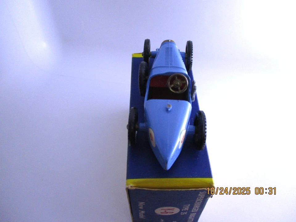 LESNEY MODELS OF YESTERYEAR BOX #Y-6 SUPERCHARGED BUGATTI TYPE-35.... EX-MT! - Image 3 of 4