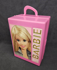 VTG 2002 Tara Toy Barbie Doll Fashion Wardrobe Trunk Case Pink 12010 Mattel