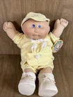 Vtg Cabbage Patch Kids Preemie Doll Yellow Bunny Full Outfit W Original Tag